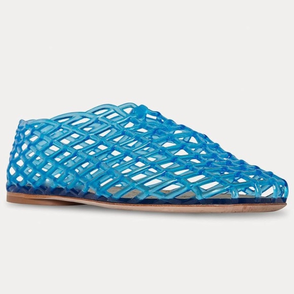 Blue jelly mesh flats - Picture 2 of 5